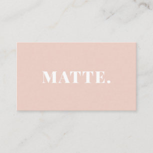 Blush Modern Elegant Minimalist Professional Business Card
