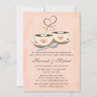 Blush Monogrammed Coffee Cup Heart Couples Shower