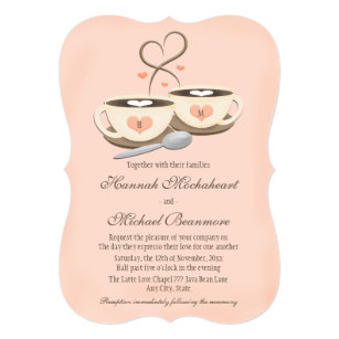 two hearts wedding invitations zazzle
