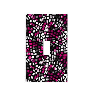 Blush Mosaic Light Switch Cover