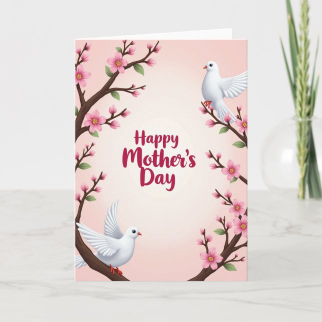Blush Mothers Day Wishes Card (Front)