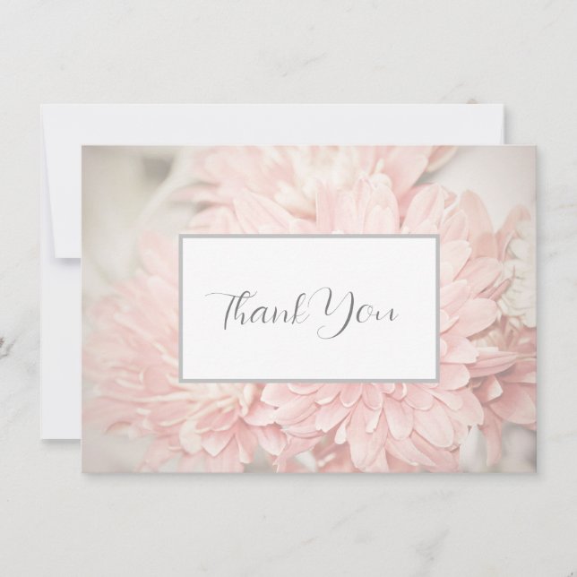 Blush Mums Thank You Card (Front)