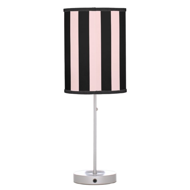 Blush-n-Black Table Lamp (Back)