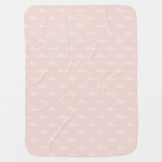 Blush Name Baby Blanket