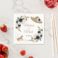 Blush & Navy Kentucky Derby Wedding