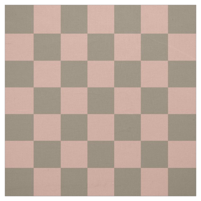 Blush Neutral Checkerboard - Premium Pima Cotton Fabric (Swatch)