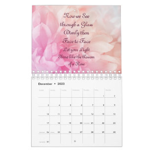 Blush of Pink Floral 2023 Calendar