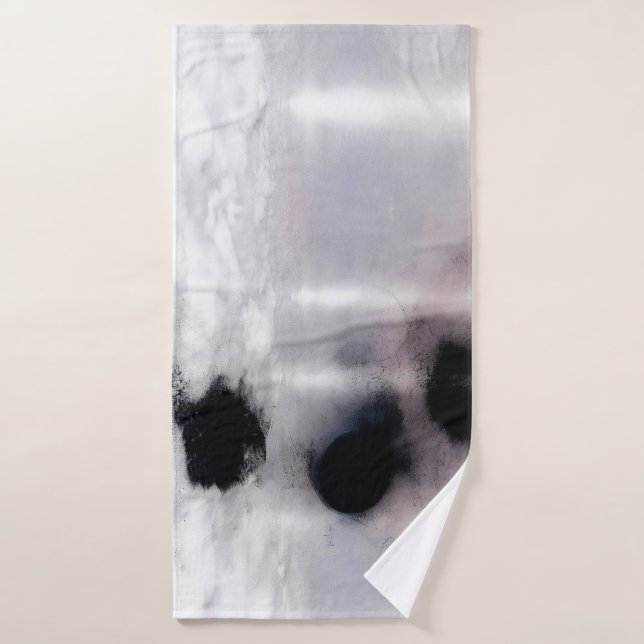 Blush Orbit Abstract Bath Towel (Bath Towel)