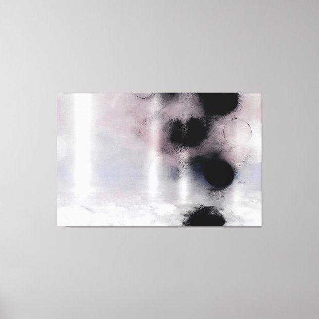 Blush Orbit Abstract Canvas Print (Front)