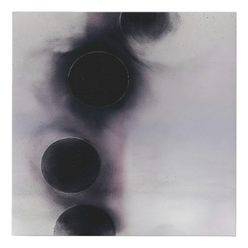 Blush Orbit Abstract Faux Canvas Print