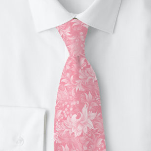 Blush Ornate Botanical Neck Tie