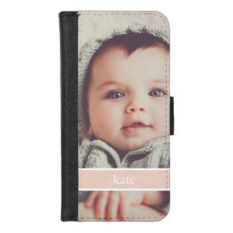 Blush Overlay | Personalized Custom Photo iPhone 8/7 Wallet Case