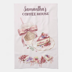 Blush Patisserie Cafe Custom Brand Kitchen Towel