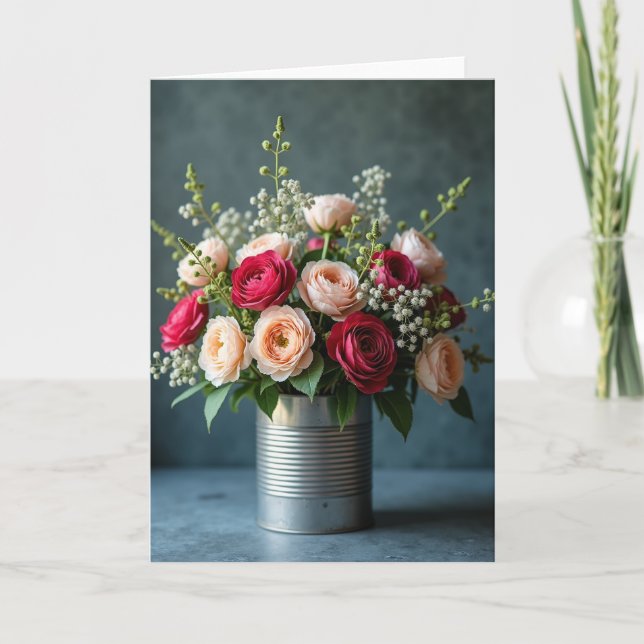 Blush Peach Birthday Card (Front)