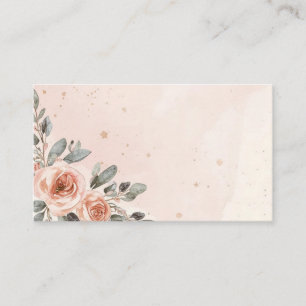 Blush Peach Rose Watercolour Place Cards