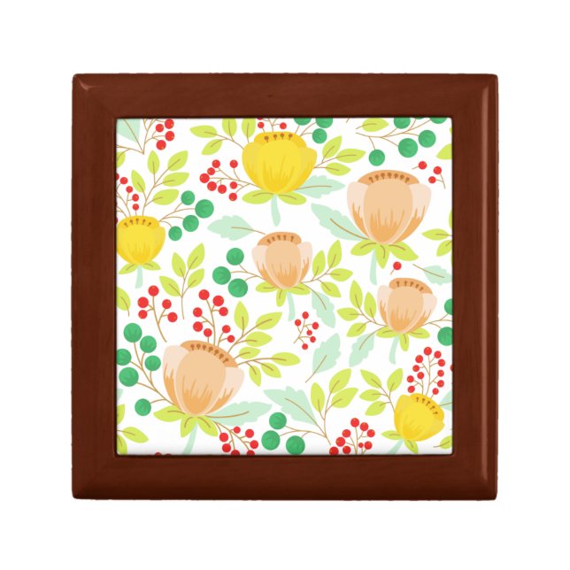 Blush Peach Spring Floral Meadow Gift Box (Front)