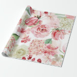Blush & Peach Watercolor Floral Pattern Wedding Wrapping Paper<br><div class="desc">Peach Watercolor Floral Pattern Trendy and Chic Blush Pink Flowers Wedding or any Special Occasion Gift Wrap

* See my shop to see the entire collection!</div>