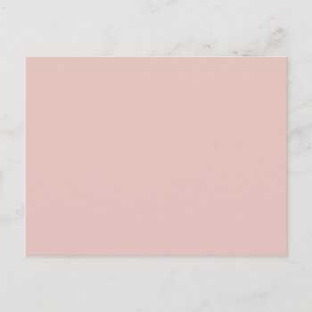 Blush Peachy Light Pink Solid Color Background Postcard by SilverSpiral at Zazzle