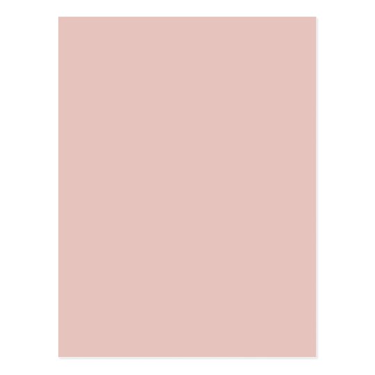 Blush Peachy Light Pink Solid Color Background Postcard