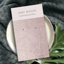 Blush Pink Arch Business Earring Display Card