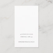 Blush Pearl Leather Texture Hair Clip Display Business Card (Back)