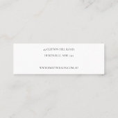 Blush Pearl Leather Texture Stud Earring Display Mini Business Card (Back)