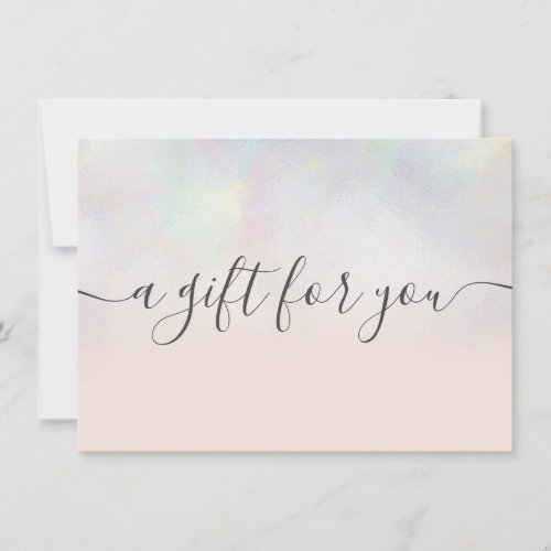 Blush pearl nacre ombre gift certificate