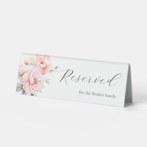 Blush Peonies RESERVED Bridal Wedding Sign