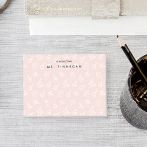 Blush | Personalized Science Teacher Post-it Notes