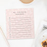 Blush | Personalized Science Teacher To-Do List Notepad