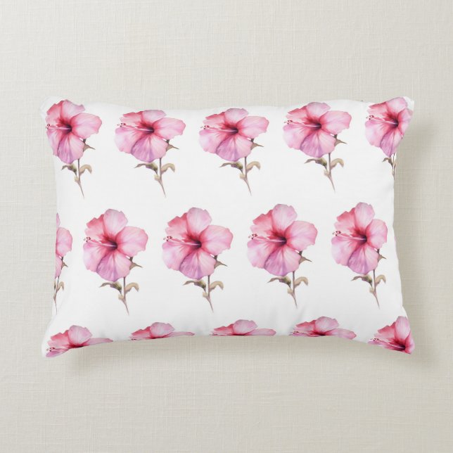 Blush Petal Elegance Pillow (Front)