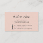 Blush Photo Collage | Photographer Business Card (Back)