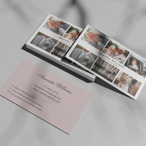 Blush Photo Collage Photographerphotography Business Card