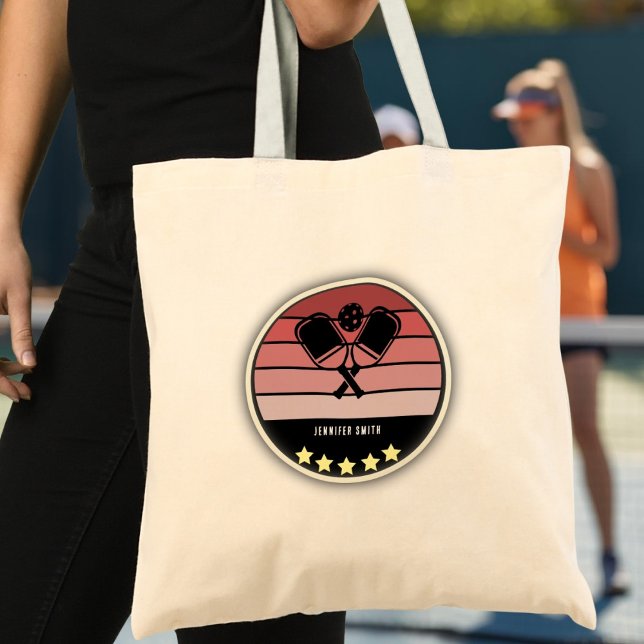 Blush Pickleball Paddle Tote Bag (Blush Pickleball Paddle Tote Bag)