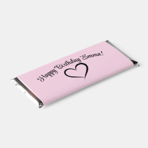 Blush Pink 16th Birthday Party Hershey Bar Favors