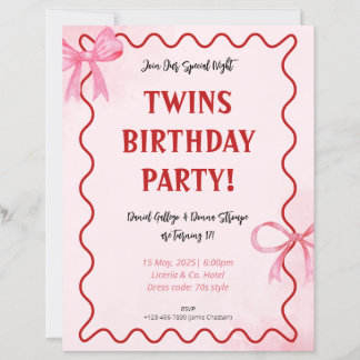 blush pink 1st birthday invitations
