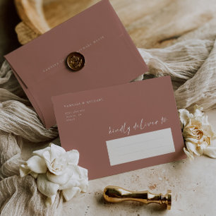 Blush Pink A7 5x7 Wedding Invitation Envelope