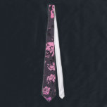 Blush Pink and Black Floral Print Rustic Roses Tie<br><div class="desc">This elegant and chic blush pink and black floral print rustic roses pattern is perfect for the trendy and stylish woman. Its pretty and girly print is great for many gifts and occasions. Enjoy this feminine and country pattern for your next purchase; for yourself,  your friends,  or your family!</div>