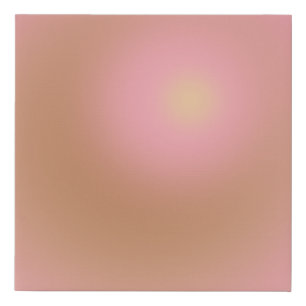 Blush Pink And Brown Gradient Faux Canvas Print