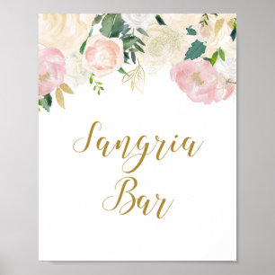 Blush Pink and Gold Bridal Shower Sign