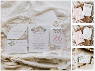 Blush Pink and Gold Floral Boho Wedding