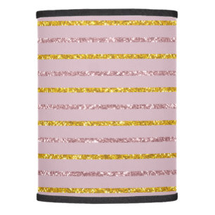 Blush Pink and Gold Lamp Shade