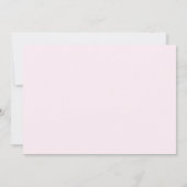Blush pink and gold princess quinceanera invitation (Back)