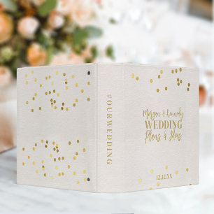 Blush Pink and Gold Wedding Planning Binder