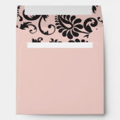 Blush Pink and Gray Damask Envelope (Back (Bottom))