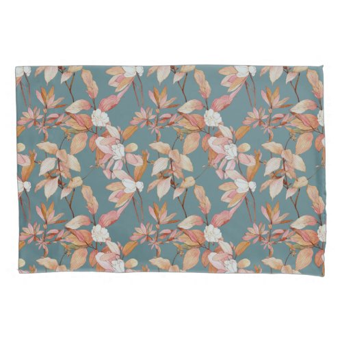 Blush Pink And Gray Watercolor Floral Dreamy Chic Pillow Case