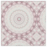 Blush Pink and Mint Mandala Pattern Design Fabric