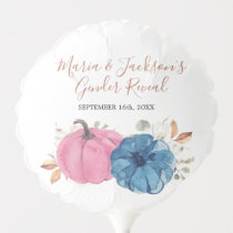 Blush Pink and Navy Pumpkin Baby and Bridal Shower Balloon