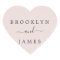 Blush Pink and Navy Wedding Envelope Seals