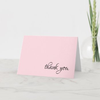 Blush Pink And Understated Thank You Notes by Siberianmom at Zazzle